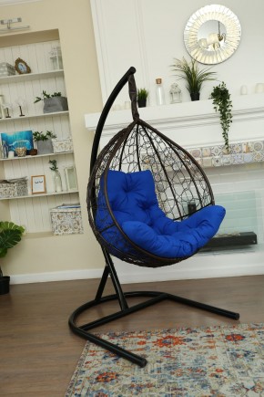 Подвесное кресло Бароло (коричневый/синий) в Качканаре - kachkanar.mebel24.online | фото
