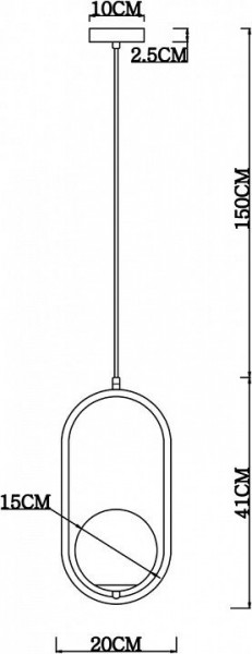Подвесной светильник Arte Lamp Matisse A7745SP-1AB в Качканаре - kachkanar.mebel24.online | фото 4