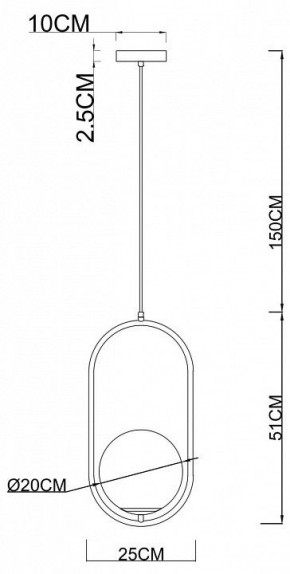 Подвесной светильник Arte Lamp Matisse A7746SP-1AB в Качканаре - kachkanar.mebel24.online | фото 3