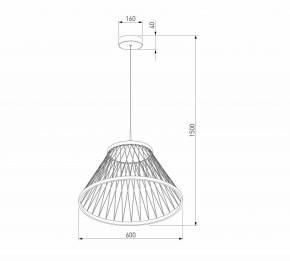 Подвесной светильник Eurosvet Cesta 40017/1 LED коричневый в Качканаре - kachkanar.mebel24.online | фото 5