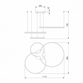 Подвесной светильник Eurosvet Gap 90180/3 сатин-никель в Качканаре - kachkanar.mebel24.online | фото 5
