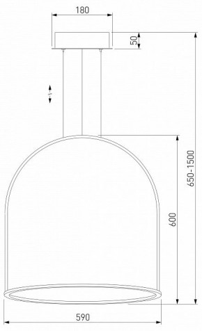 Подвесной светильник Eurosvet Over 90323/1 белый в Качканаре - kachkanar.mebel24.online | фото 4