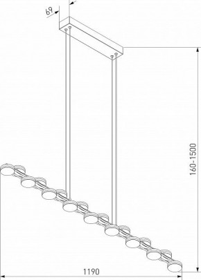 Подвесной светильник Eurosvet Tapioca 90332/17 черный в Качканаре - kachkanar.mebel24.online | фото 6