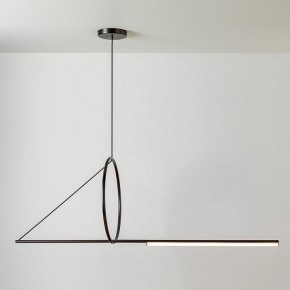 Подвесной светильник Imperiumloft Suspension Cercle Et Trait – Graphite Satine 40.1282-0 в Качканаре - kachkanar.mebel24.online | фото