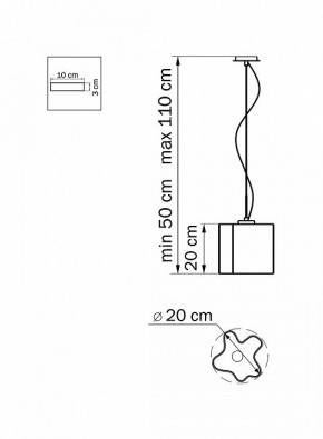 Подвесной светильник Lightstar Nubi 802110 в Качканаре - kachkanar.mebel24.online | фото 3