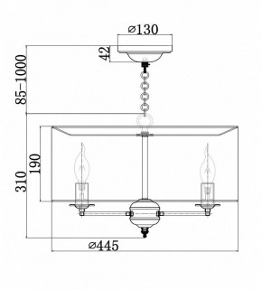 Подвесной светильник Maytoni Anna H007PL-04G в Качканаре - kachkanar.mebel24.online | фото 4