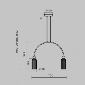 Подвесной светильник Maytoni Antic MOD302PL-02W в Качканаре - kachkanar.mebel24.online | фото 3