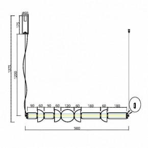 Подвесной светильник Maytoni Cosmo MOD210PL-L39BS3K в Качканаре - kachkanar.mebel24.online | фото 7