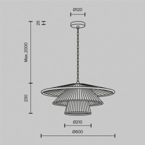 Подвесной светильник Maytoni Costa MOD394PL-01BS1 в Качканаре - kachkanar.mebel24.online | фото 5