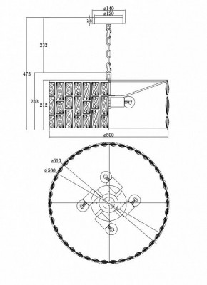 Подвесной светильник Maytoni Gelid MOD184-PL-04-CH в Качканаре - kachkanar.mebel24.online | фото 6