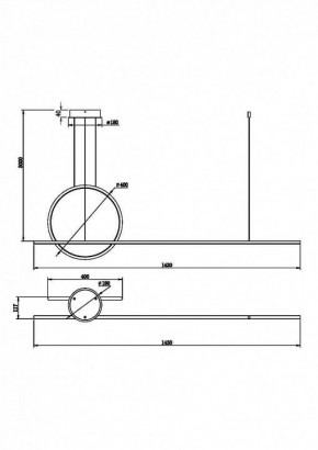 Подвесной светильник Maytoni Halo MOD247PL-L49BK в Качканаре - kachkanar.mebel24.online | фото 2