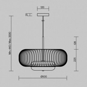 Подвесной светильник Maytoni Levitation MOD376PL-L30G3K в Качканаре - kachkanar.mebel24.online | фото 5