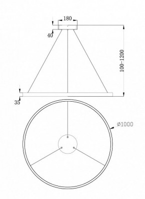 Подвесной светильник Maytoni Rim MOD058PL-L54BS4K в Качканаре - kachkanar.mebel24.online | фото 4