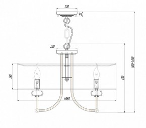 Подвесной светильник Maytoni Roma ARM006PL-06G в Качканаре - kachkanar.mebel24.online | фото 3