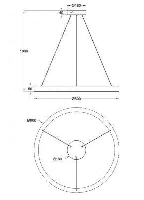 Подвесной светильник Maytoni Saturno MOD415PL-L60BS4K в Качканаре - kachkanar.mebel24.online | фото 4