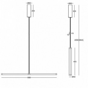 Подвесной светильник Maytoni Supersymmetry P096PL-L11BK1 в Качканаре - kachkanar.mebel24.online | фото 4