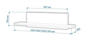 Полка навесная Нобиле ПНО-ППН-100 в Качканаре - kachkanar.mebel24.online | фото 2