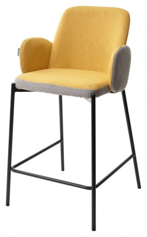 Полубарный стул NYX (H=65cm) VF106 желтый / VF120 серый М-City в Качканаре - kachkanar.mebel24.online | фото 1