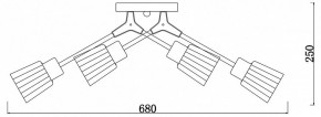 Потолочная люстра Escada Felicia 1137/6P в Качканаре - kachkanar.mebel24.online | фото 3