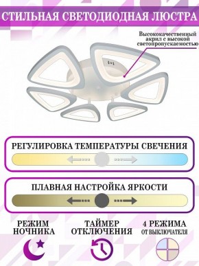 Потолочная люстра Natali Kovaltseva Smart home LED LAMPS 81216 в Качканаре - kachkanar.mebel24.online | фото 5