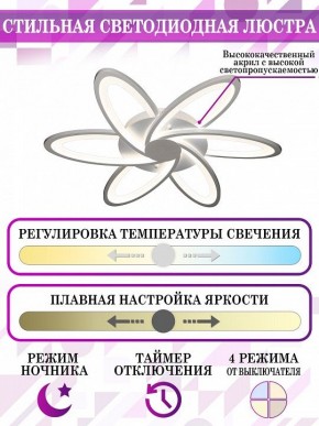 Потолочная люстра Natali Kovaltseva Smart home LED LAMPS 81217 в Качканаре - kachkanar.mebel24.online | фото 5