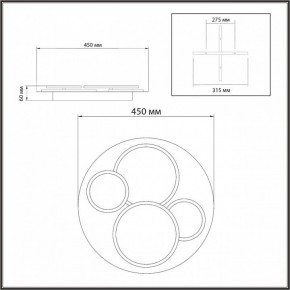 Потолочная люстра Sonex Pine 7734/60L в Качканаре - kachkanar.mebel24.online | фото 9