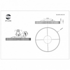 Потолочная люстра ST-Luce Estense SL6203.402.50 в Качканаре - kachkanar.mebel24.online | фото 3