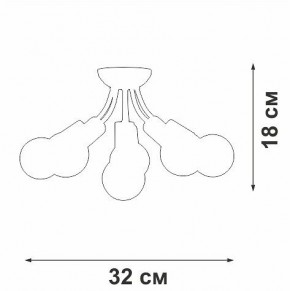 Потолочная люстра Vitaluce V3927 V3927-0/6PL в Качканаре - kachkanar.mebel24.online | фото 6