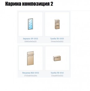 Прихожая Карина (модульная) в Качканаре - kachkanar.mebel24.online | фото 6