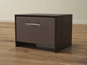 PROxSON Тумба Varna (ЛДСП Венге+экокожа Дуб венге с коричневым) 51x40 в Качканаре - kachkanar.mebel24.online | фото