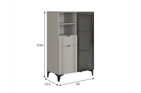 РИЧ Комод 2 со стеклом в Качканаре - kachkanar.mebel24.online | фото 2