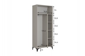 РИЧ Шкаф двухдверный в Качканаре - kachkanar.mebel24.online | фото 3
