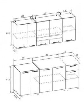 РИО-2 ЛДСП Кухонный гарнитур 1,8 м в Качканаре - kachkanar.mebel24.online | фото 7