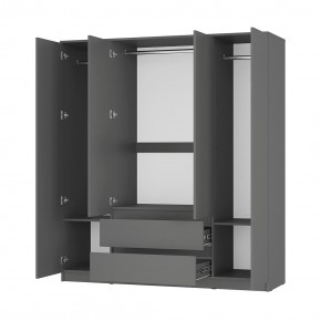 Шкаф 4-х створчатый Симпл ШК-13 (графит) в Качканаре - kachkanar.mebel24.online | фото 2