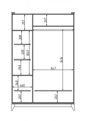 Шкаф для одежды Сабрина (ММ-302-01/03Б) в Качканаре - kachkanar.mebel24.online | фото