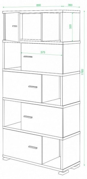 Шкаф комбинированный Домино СБ-30/5 в Качканаре - kachkanar.mebel24.online | фото 3