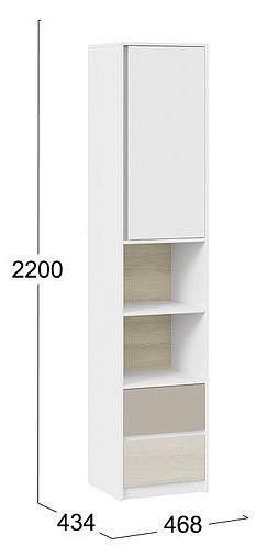 Шкаф комбинированный Сканди в Качканаре - kachkanar.mebel24.online | фото 4