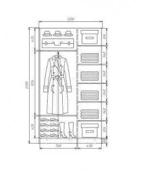 Шкаф-купе ХИТ 22-4-12-11 (420) в Качканаре - kachkanar.mebel24.online | фото 5