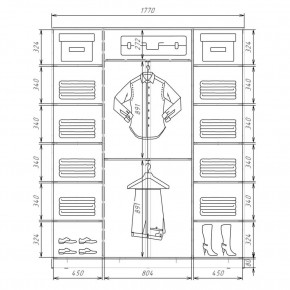 Шкаф-купе ХИТ 22-4-20/2-777 (420) в Качканаре - kachkanar.mebel24.online | фото 2