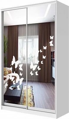 Шкаф-купе ХИТ 24-12-66 БАБОЧКИ в Качканаре - kachkanar.mebel24.online | фото