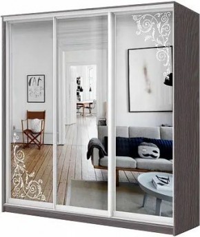 Шкаф-купе ХИТ 24-18-656 ОРНАМЕНТ в Качканаре - kachkanar.mebel24.online | фото