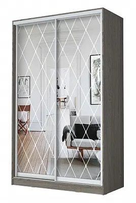 Шкаф-купе ХИТ 24-4-17-66 РОМБ БОЛЬШОЙ в Качканаре - kachkanar.mebel24.online | фото