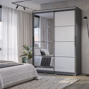 Шкаф-купе Крафт-6 1.6 м ШКК-06 (графит) в Качканаре - kachkanar.mebel24.online | фото