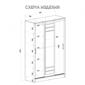 Шкаф-купе Тео ШКК-02 (ясень белый) в Качканаре - kachkanar.mebel24.online | фото 6