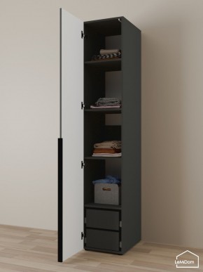 Шкаф Linnea MHR-1-4 2050х400х510 (Графит-М 11.1.25) в Качканаре - kachkanar.mebel24.online | фото 5