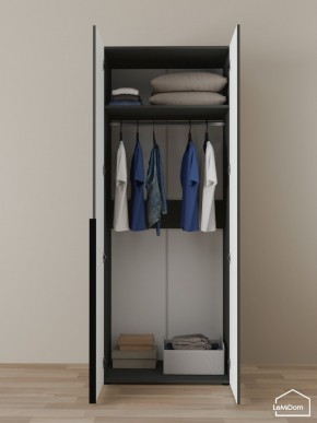 Шкаф Linnea MHR-2 2050х800х510 (Графит-М 11.1.25) в Качканаре - kachkanar.mebel24.online | фото 4