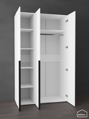 Шкаф Linnea MHR-3-1 2050х1200х510 (Белый-М 11.1.2) в Качканаре - kachkanar.mebel24.online | фото 4