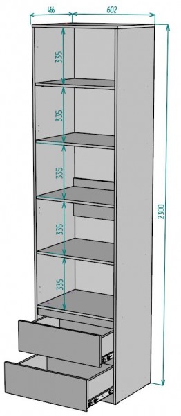 Шкаф Мальта H163 в Качканаре - kachkanar.mebel24.online | фото 2