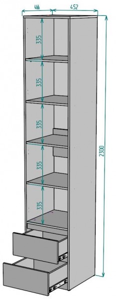 Шкаф Мальта H166 в Качканаре - kachkanar.mebel24.online | фото 2