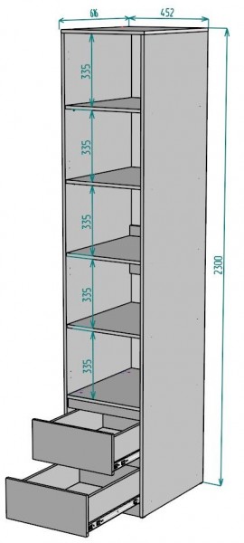 Шкаф Мальта H168 в Качканаре - kachkanar.mebel24.online | фото 2